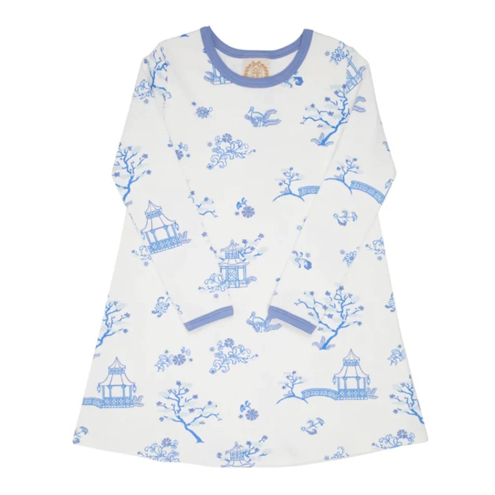 NWOT The Beaufort Bonnet Co Girls blue Pagoda Polly Play Dress 2t